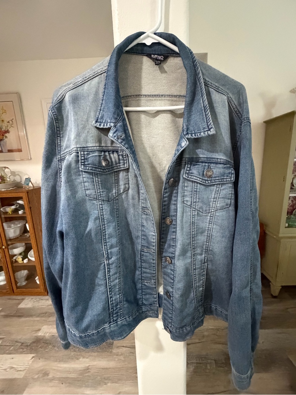 Buffalo David Bitton Light Blue Washed Denim Jacket